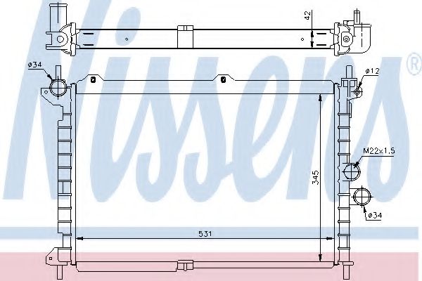 Imagine Radiator, racire motor NISSENS 63089