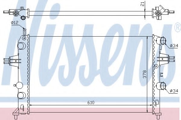 Imagine Radiator, racire motor NISSENS 63091