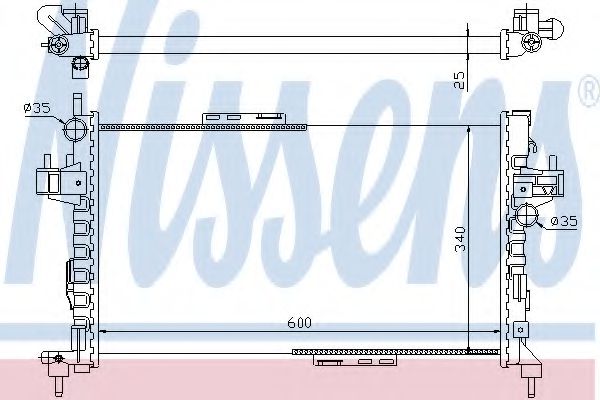 Imagine Radiator, racire motor NISSENS 63094