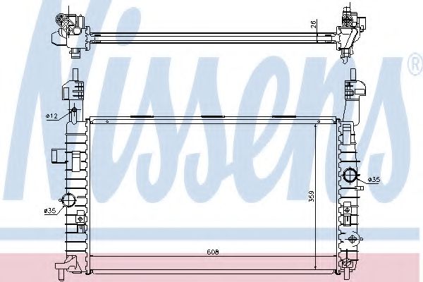 Imagine Radiator, racire motor NISSENS 63096