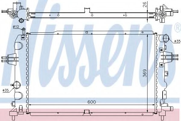 Imagine Radiator, racire motor NISSENS 63111A