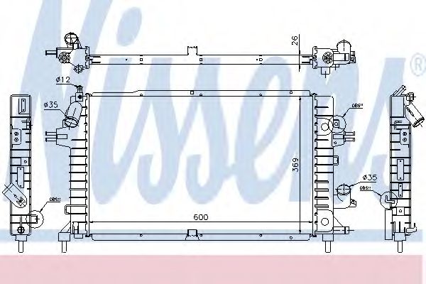 Imagine Radiator, racire motor NISSENS 63112A