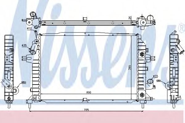 Imagine Radiator, racire motor NISSENS 63115A