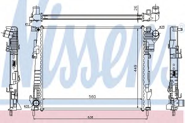 Imagine Radiator, racire motor NISSENS 63122