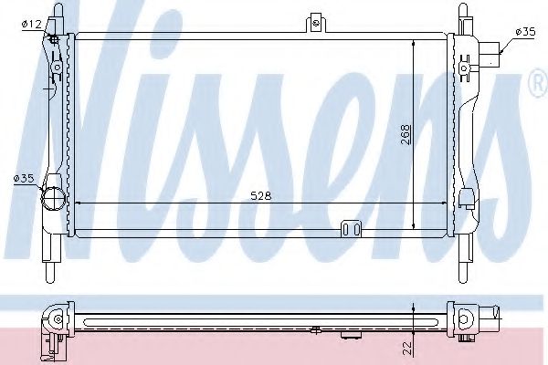 Imagine Radiator, racire motor NISSENS 632381