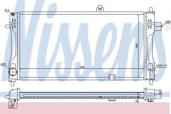 Imagine Radiator, racire motor NISSENS 63241