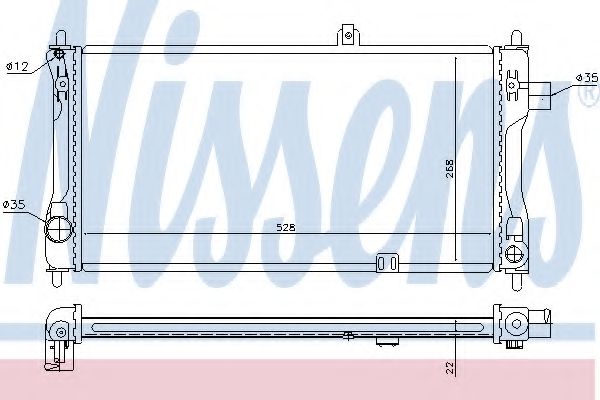 Imagine Radiator, racire motor NISSENS 63243A