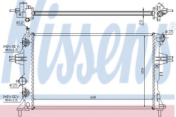 Imagine Radiator, racire motor NISSENS 632461