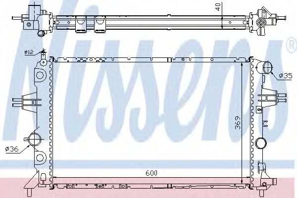 Imagine Radiator, racire motor NISSENS 63249A