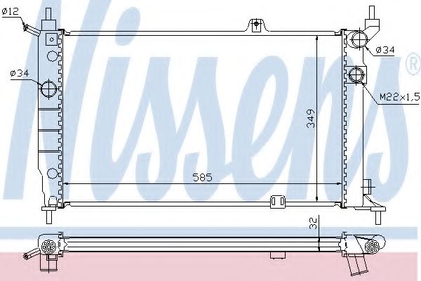 Imagine Radiator, racire motor NISSENS 63252A