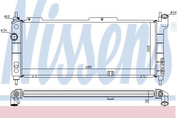 Imagine Radiator, racire motor NISSENS 63254A