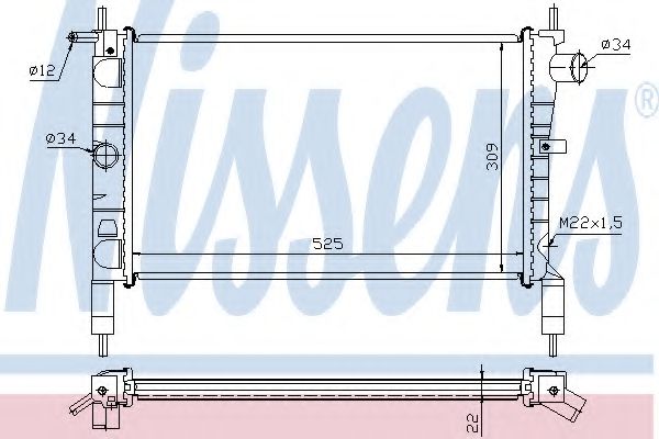 Imagine Radiator, racire motor NISSENS 632761