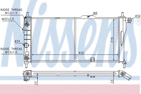 Imagine Radiator, racire motor NISSENS 63281