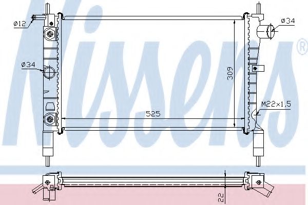 Imagine Radiator, racire motor NISSENS 632831