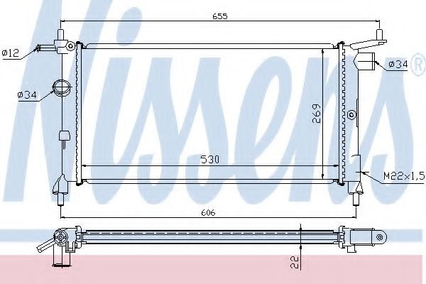 Imagine Radiator, racire motor NISSENS 632851