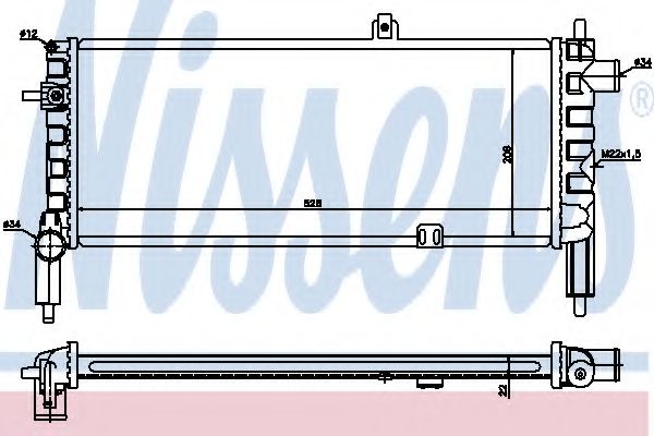 Imagine Radiator, racire motor NISSENS 63287