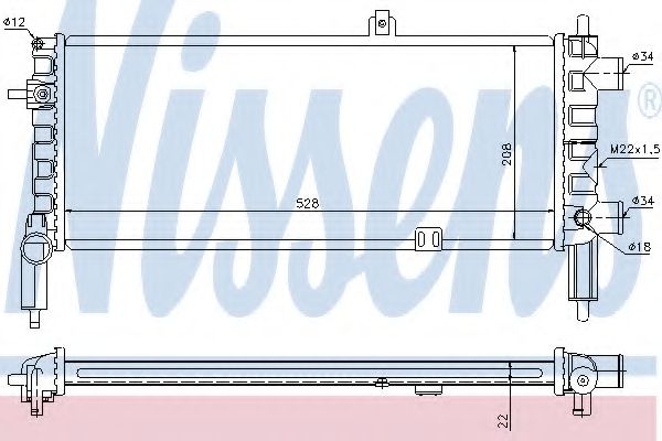 Imagine Radiator, racire motor NISSENS 63288A