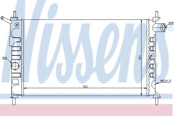 Imagine Radiator, racire motor NISSENS 63293