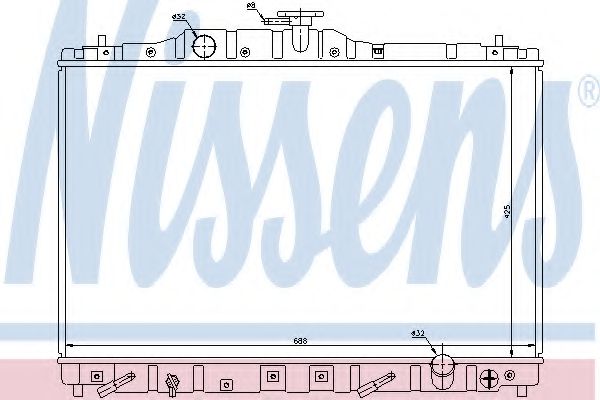 Imagine Radiator, racire motor NISSENS 63313