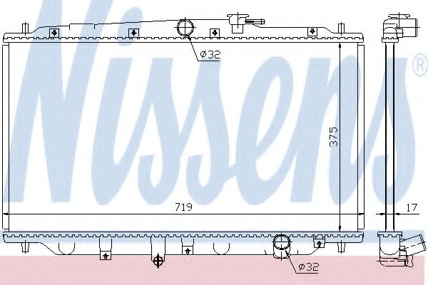 Imagine Radiator, racire motor NISSENS 63315