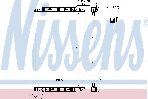 Imagine Radiator, racire motor NISSENS 63329A