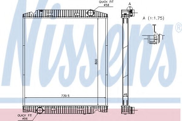 Imagine Radiator, racire motor NISSENS 63330A