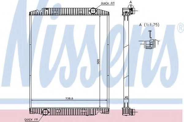 Imagine Radiator, racire motor NISSENS 63331A