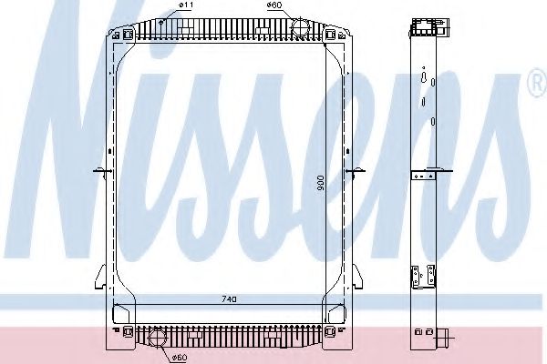 Imagine Radiator, racire motor NISSENS 63334