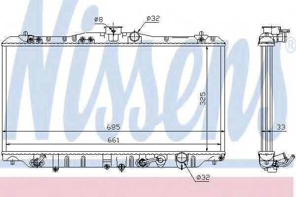 Imagine Radiator, racire motor NISSENS 63341