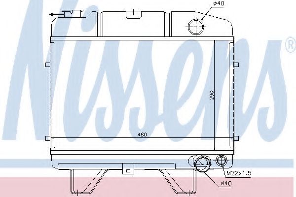 Imagine Radiator, racire motor NISSENS 63470