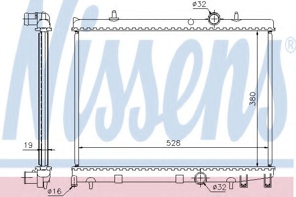 Imagine Radiator, racire motor NISSENS 63504