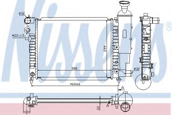 Imagine Radiator, racire motor NISSENS 63522