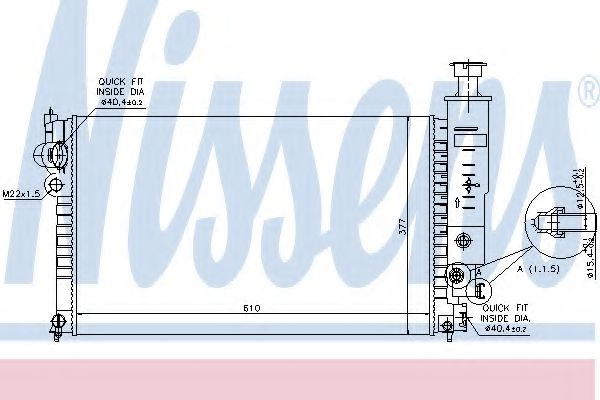 Imagine Radiator, racire motor NISSENS 63528