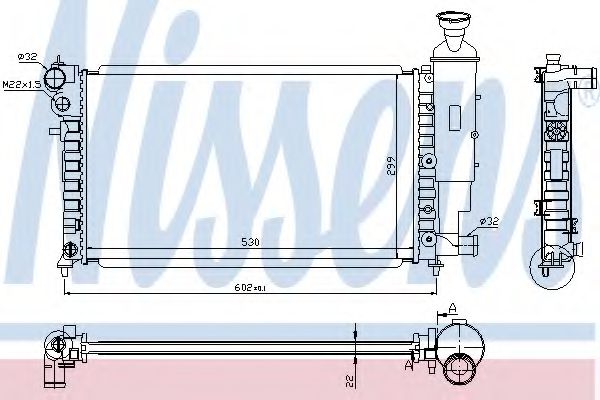 Imagine Radiator, racire motor NISSENS 63537A