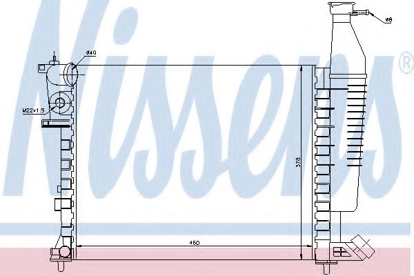 Imagine Radiator, racire motor NISSENS 63546