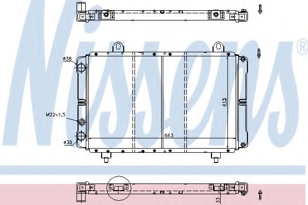 Imagine Radiator, racire motor NISSENS 63557