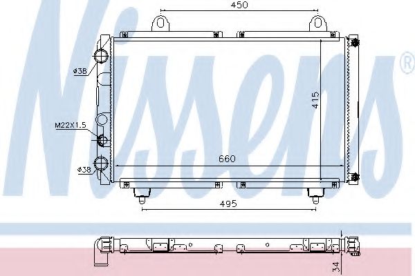 Imagine Radiator, racire motor NISSENS 63558