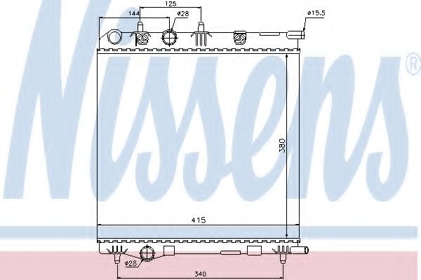 Imagine Radiator, racire motor NISSENS 636002