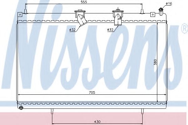 Imagine Radiator, racire motor NISSENS 636003