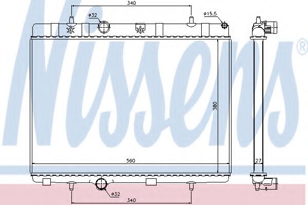 Imagine Radiator, racire motor NISSENS 636007