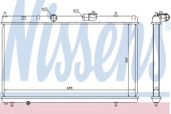 Imagine Radiator, racire motor NISSENS 636013