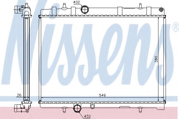 Imagine Radiator, racire motor NISSENS 63605A