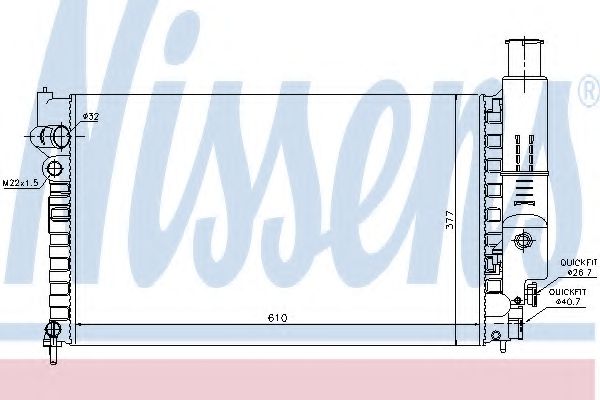 Imagine Radiator, racire motor NISSENS 63618