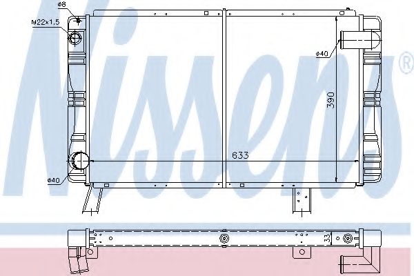 Imagine Radiator, racire motor NISSENS 63650