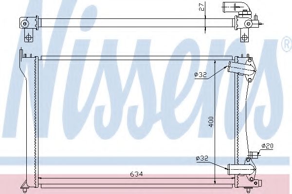 Imagine Radiator, racire motor NISSENS 63701