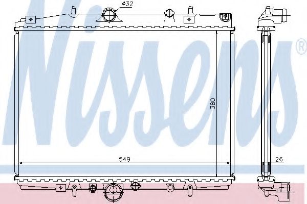 Imagine Radiator, racire motor NISSENS 63704A