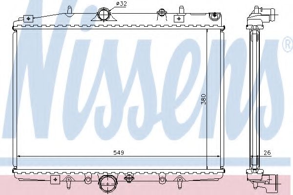 Imagine Radiator, racire motor NISSENS 63705A