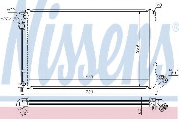 Imagine Radiator, racire motor NISSENS 63731