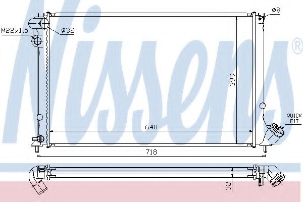 Imagine Radiator, racire motor NISSENS 63733