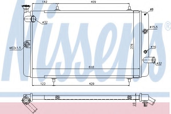 Imagine Radiator, racire motor NISSENS 63742